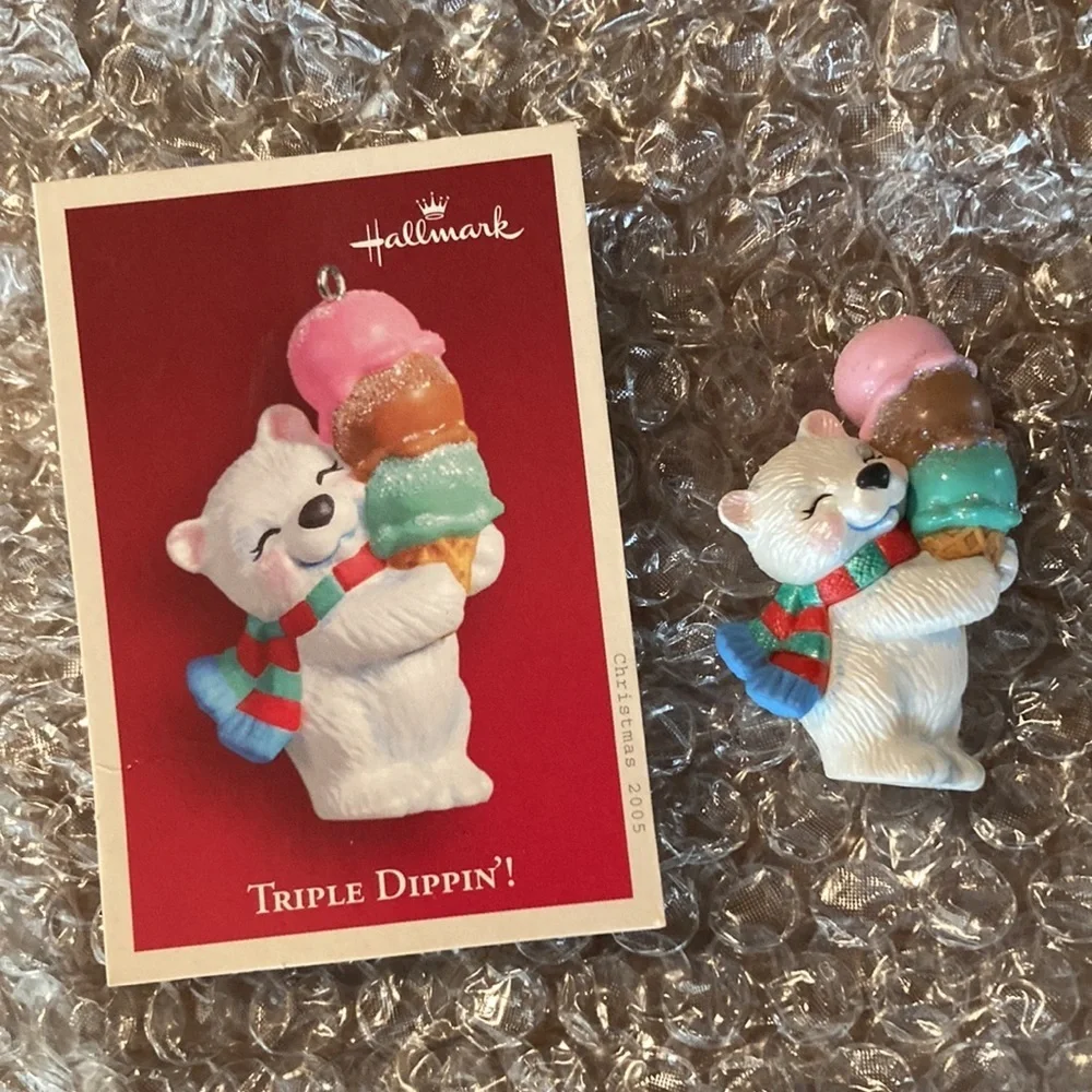 NIB HALLMARK 2005 Keepsake Ornament- Triple Dippin